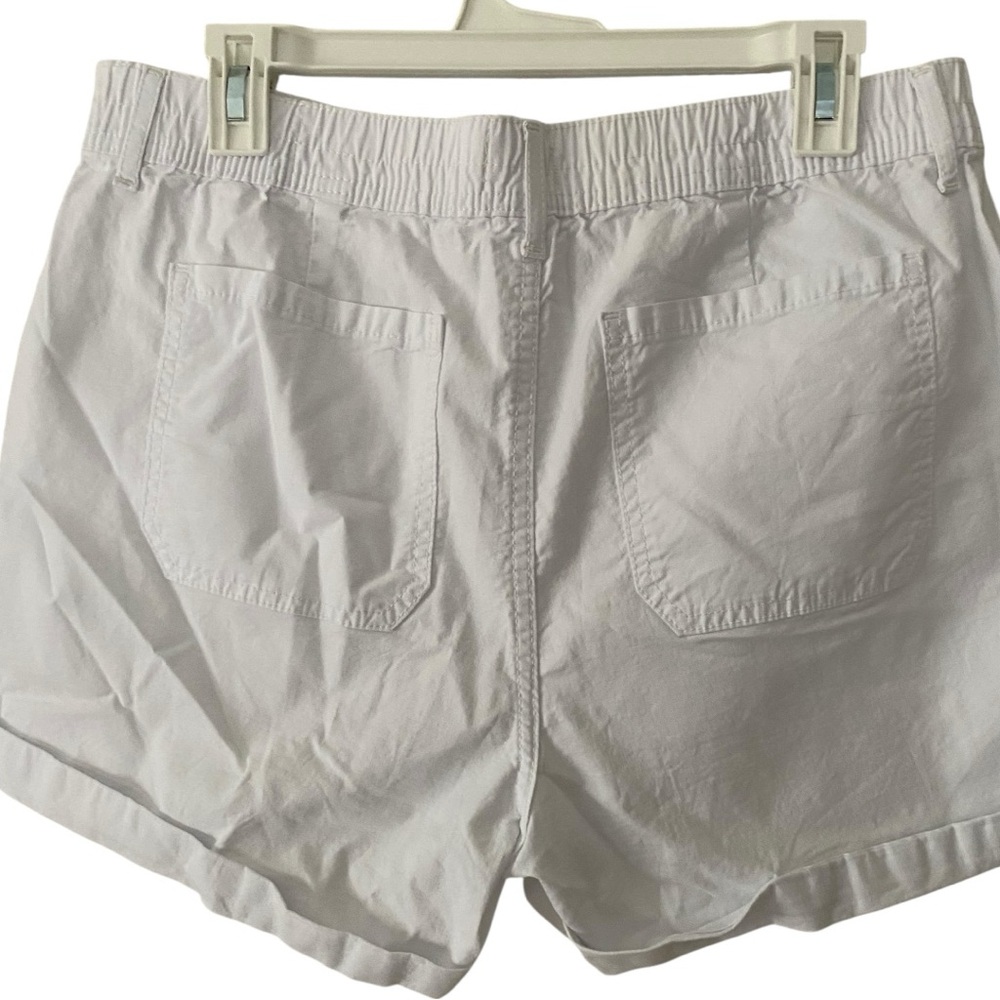 Time and Tru White Utility Shorts w/ Elastic Waist | Size 14 | NWOT - Picture 2 of 5